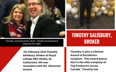Timothy rewarded with the Diamond Award!