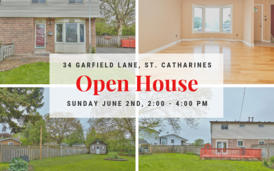 OPEN HOUSE at 34 Garfield Lane, Sunday June 2nd, from 2:00 – 4:00 PM!